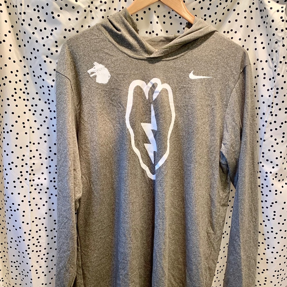 Nike Long Sleeve Hooded Shirt - Army